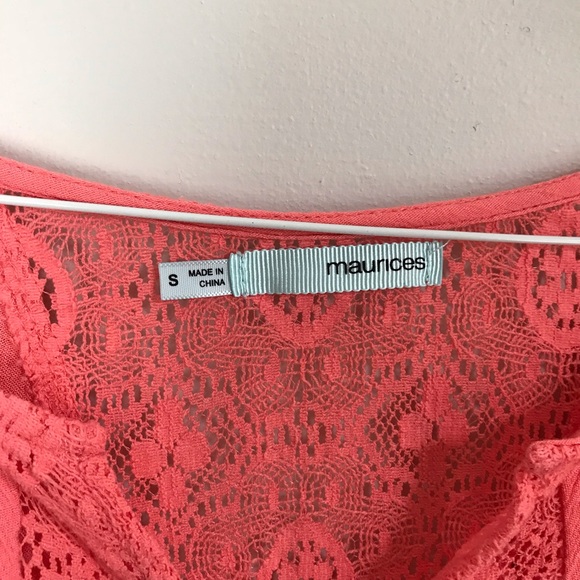 Maurice’s | Flowy Coral Top - Picture 4 of 7